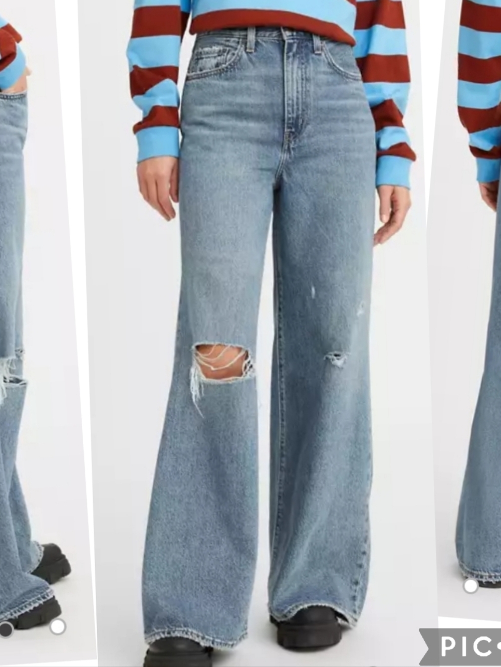 Levis High Loose Flare Jeans NWT